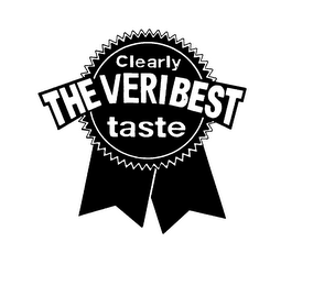 CLEARLY THE VERIBEST TASTE logo