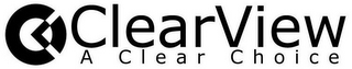 CLEARVIEW A CLEAR CHOICE logo