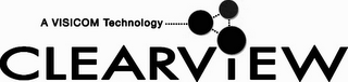 CLEARVIEW A VISICOM TECHNOLOGY logo