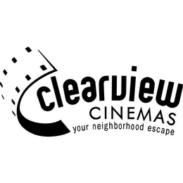 CLEARVIEW CINEMAS YOUR NEIGHBORHOOD ESCAPE logo