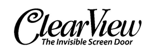 CLEARVIEW THE INVISIBLE POWER SCREEN logo