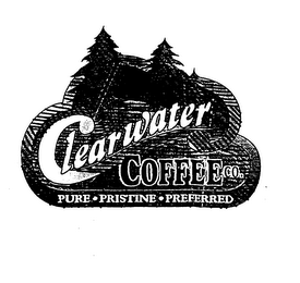 CLEARWATER COFFEE CO. PURE PRISTINE PREFERRED logo