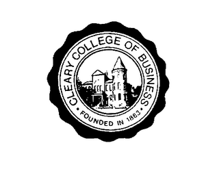 CLEARY COLLEGE OF BUSINESS FOUNDED IN 1883 logo