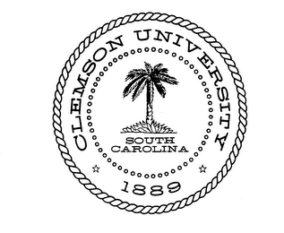 CLEMSON UNIVERSITY SOUTH CAROLINA 1889 logo