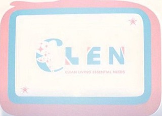 CLEN CLEAN LIVING ESSENTIAL NEEDS logo
