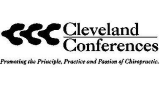 CLEVELAND CONFERENCES PROMOTING THE PRINCIPLE, PRACTICE AND PASSION OF CHIROPRACTIC. logo
