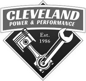 CLEVELAND POWER & PERFORMANCE EST. 1986 logo