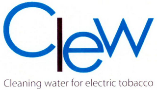CLEW CLEANING WATER FOR ELECTRIC TOBACCO logo