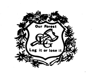 CLG OUR FOREST LOG IT OR LOSE IT logo