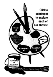 CLICK A PAINT SPOT TO EXPLORE EACH OF OUR SHOWS! logo