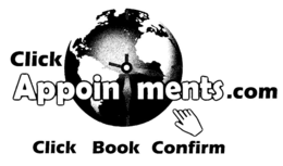 CLICK APPOINTMENTS.COM CLICK BOOK CONFIRM logo