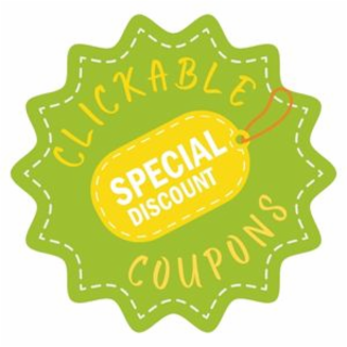 CLICKABLE COUPONS SPECIAL DISCOUNT logo