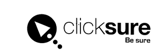 CLICKSURE BE SURE logo