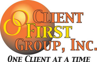 CLIENT FIRST GROUP, INC.  ONE CLIENT AT A TIME logo