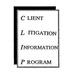 CLIENT LITIGATION INFORMATION PROGRAM logo