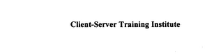 CLIENT-SERVER TRAINING INSTITUTE logo