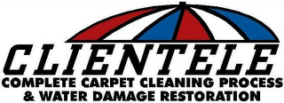 CLIENTELE COMPLETE CARPET CLEANING PROCESS & WATER DAMAGE RESTORATION logo