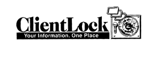 CLIENTLOCK YOUR INFORMATION. ONE PLACE logo