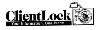 CLIENTLOCK YOUR INFORMATION. ONE PLACE logo