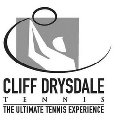 CLIFF DRYSDALE TENNIS THE ULTIMATE TENNIS EXPERIENCE logo