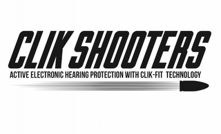 CLIK SHOOTERS ACTIVE ELECTRONIC HEARING PROTECTION WITH CLICK-FIT TECHNOLOGY logo