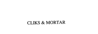 CLIKS & MORTAR logo