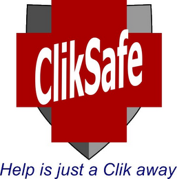 CLIKSAFE HELP IS A JUST A CLIK AWAY logo