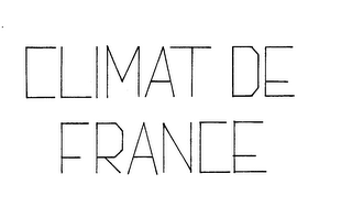 CLIMAT DE FRANCE