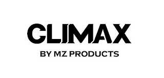 CLIMAX BY MZ PRODUCTS logo
