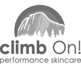 CLIMB ON! PERFORMANCE SKINCARE logo