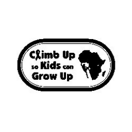 CLIMB UP SO KIDS CAN GROW UP logo