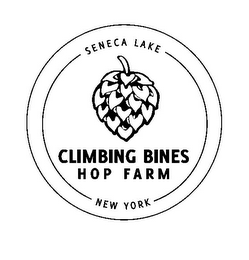 CLIMBING BINES HOP FARM SENECA LAKE NEWYORK logo