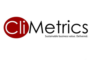 CLIMETRICS SUSTAINABLE BUSINESS VALUE. DELIVERED. logo