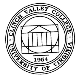 CLINCH VALLEY COLLEGE UNIVERSITY OF VIRGINIA 1954 logo