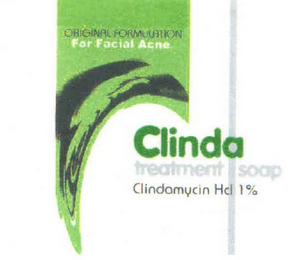 CLINDA TREATMENT SOAP CLINDAMYCIN HCL 1% ORIGINAL FORMULATION FOR FACIAL ACNE logo