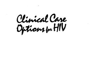 CLINICAL CARE OPTIONS FOR HIV logo