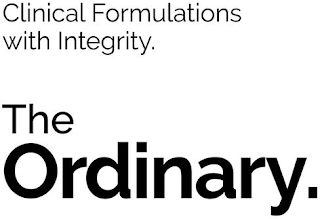 CLINICAL FORMULATIONS WITH INTEGRITY. THE ORDINARY. logo