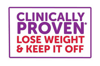 CLINICALLY PROVEN LOSE WEIGHT & KEEP IT OFF logo
