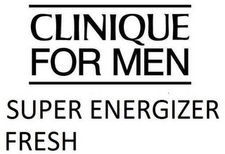 CLINIQUE FOR MEN SUPER ENERGIZER FRESH logo