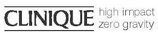 CLINIQUE HIGH IMPACT ZERO GRAVITY logo