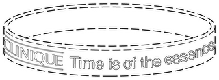 CLINIQUE TIME IS OF THE ESSENCE. logo