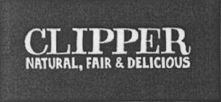 CLIPPER NATURAL, FAIR & DELICIOUS logo