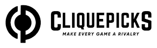 CLIQUEPICKS MAKE EVERY GAME A RIVALRY logo