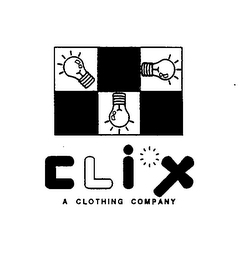 CLIX A CLOTHING COMPANY logo