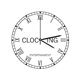 CLOCKING ENTERTAINMENT I II III IV V VIVII VIII IX X XI XII logo