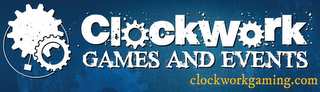 CLOCKWORK GAMES AND EVENTS logo