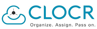 CLOCR ORGANIZE. ASSIGN. PASS ON. logo