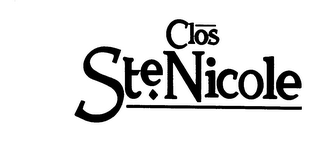 CLOS STE. NICOLE logo