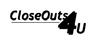 CLOSEOUTS 4U logo