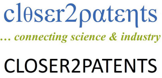 CLOSER2PATENTS ...CONNECTING SCIENCE & INDUSTRY CLOSER2PATENTS logo